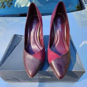 The Limited burgundy/ wine heels